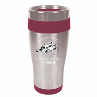 I Got Two Wolves Inside Of Me And They Won’t Stop Fckin 16oz Travel Tumbler