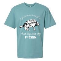 I Got Two Wolves Inside Of Me And They Won’t Stop Fckin Sueded Cloud Jersey T-Shirt