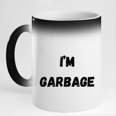 IM Garbage Trump 2024 Trump Supporter Garbage 11oz Black Color Changing Mug