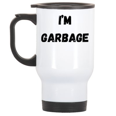 IM Garbage Trump 2024 Trump Supporter Garbage Stainless Steel Travel Mug