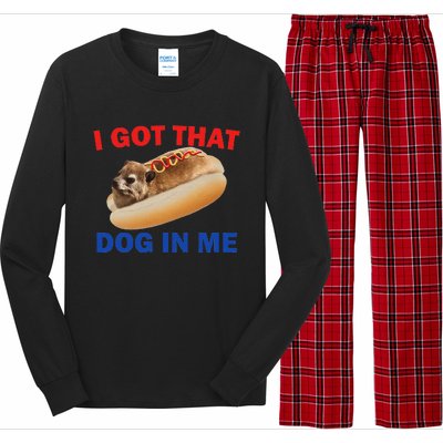 I Got That Dog In Me Funny Hyrax Dank Memes Long Sleeve Pajama Set