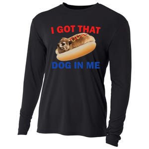 I Got That Dog In Me Funny Hyrax Dank Memes Cooling Performance Long Sleeve Crew