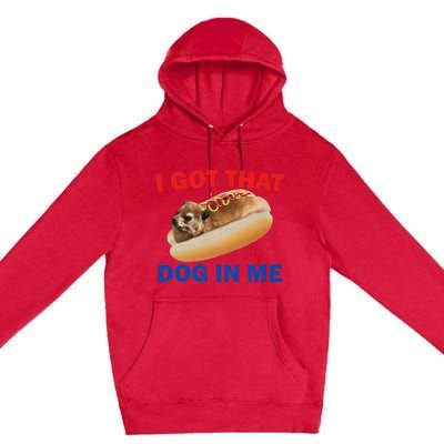 I Got That Dog In Me Funny Hyrax Dank Memes Premium Pullover Hoodie