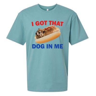 I Got That Dog In Me Funny Hyrax Dank Memes Sueded Cloud Jersey T-Shirt