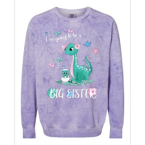 IM Going To Be A Big Sister 2024 Announcing Pregnancy Colorblast Crewneck Sweatshirt