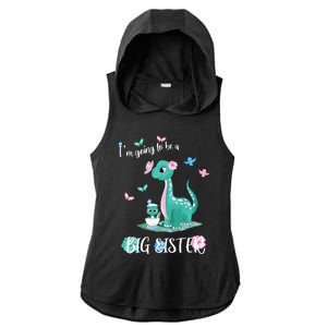 IM Going To Be A Big Sister 2024 Announcing Pregnancy Ladies PosiCharge Tri-Blend Wicking Draft Hoodie Tank