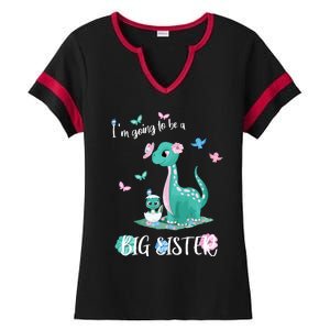 IM Going To Be A Big Sister 2024 Announcing Pregnancy Ladies Halftime Notch Neck Tee