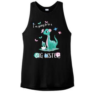 IM Going To Be A Big Sister 2024 Announcing Pregnancy Ladies PosiCharge Tri-Blend Wicking Tank