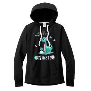 IM Going To Be A Big Sister 2024 Announcing Pregnancy Women's Fleece Hoodie