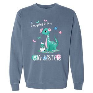 IM Going To Be A Big Sister 2024 Announcing Pregnancy Garment-Dyed Sweatshirt