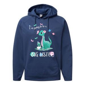 IM Going To Be A Big Sister 2024 Announcing Pregnancy Performance Fleece Hoodie