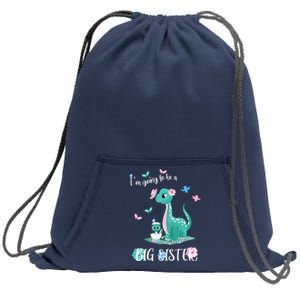 IM Going To Be A Big Sister 2024 Announcing Pregnancy Sweatshirt Cinch Pack Bag