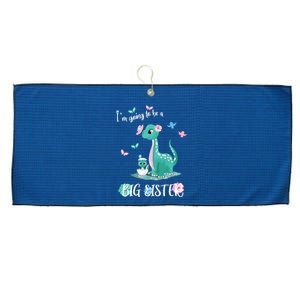 IM Going To Be A Big Sister 2024 Announcing Pregnancy Large Microfiber Waffle Golf Towel