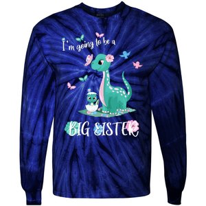 IM Going To Be A Big Sister 2024 Announcing Pregnancy Tie-Dye Long Sleeve Shirt