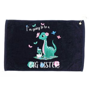 IM Going To Be A Big Sister 2024 Announcing Pregnancy Grommeted Golf Towel