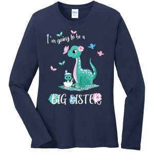 IM Going To Be A Big Sister 2024 Announcing Pregnancy Ladies Long Sleeve Shirt