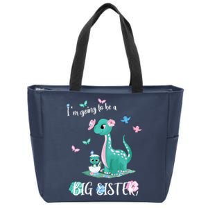 IM Going To Be A Big Sister 2024 Announcing Pregnancy Zip Tote Bag