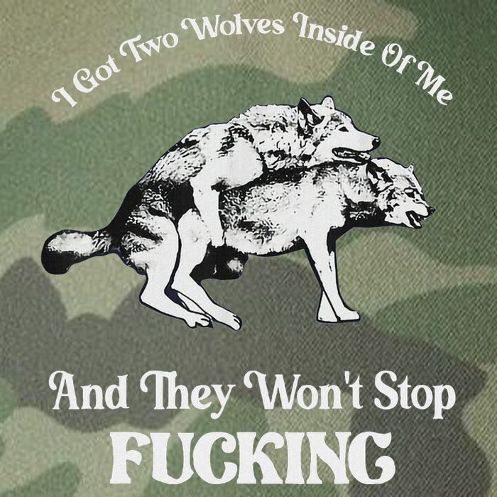 I Got Two Wolves Inside Of Me And They Wont Stop Fuckin Legacy Tie Dye Trucker Hat