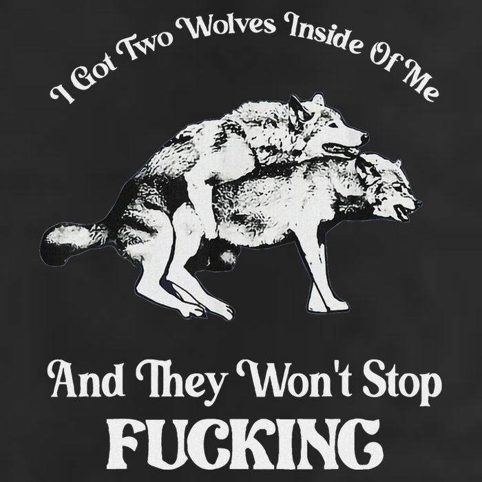 I Got Two Wolves Inside Of Me And They Wont Stop Fuckin Golf Towel