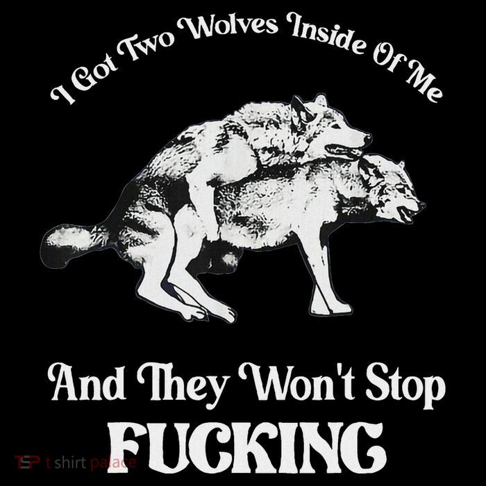I Got Two Wolves Inside Of Me And They Wont Stop Fuckin Zip Tote Bag