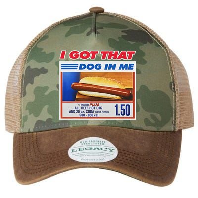 I Got That Dog In Me Funny Hotdog Meme Legacy Tie Dye Trucker Hat