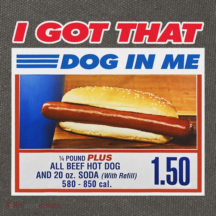I Got That Dog In Me Funny Hotdog Meme Cotton Canvas Backpack
