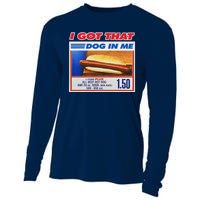 I Got That Dog In Me Funny Hotdog Meme Cooling Performance Long Sleeve Crew