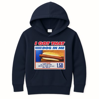 I Got That Dog In Me Funny Hotdog Meme Kids Hoodie
