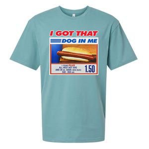 I Got That Dog In Me Funny Hotdog Meme Sueded Cloud Jersey T-Shirt