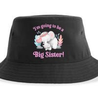 I Going To Be A Big Sister Elephant Daughter Announcement Sustainable Bucket Hat