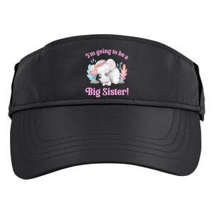 I Going To Be A Big Sister Elephant Daughter Announcement Adult Drive Performance Visor