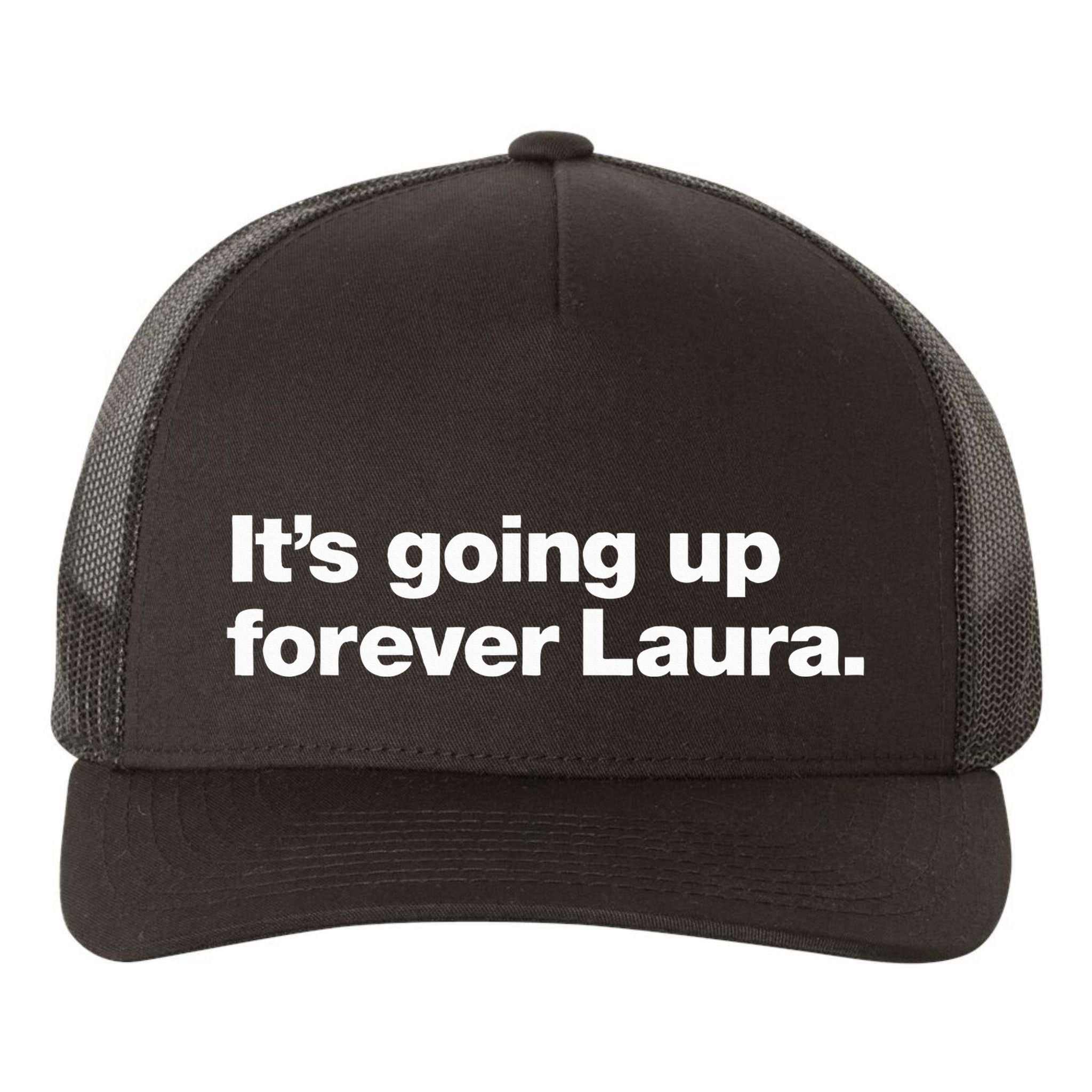 ItS Going Up Forever Laura Bitcoin Saylor Yupoong Adult 5-Panel Trucker Hat