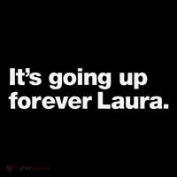 ItS Going Up Forever Laura Bitcoin Saylor Quote Design Flexfit Unipanel Trucker Cap