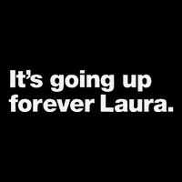ItS Going Up Forever Laura Bitcoin Saylor Quote Design Flat Bill Trucker Hat