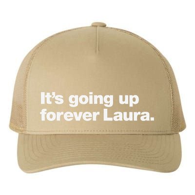 ItS Going Up Forever Laura Bitcoin Saylor Quote Design Yupoong Adult 5-Panel Trucker Hat