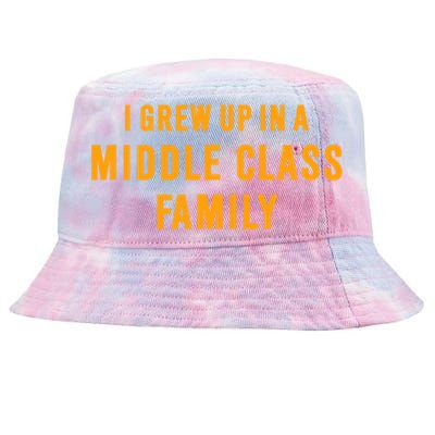 I Grew Up In A Middle Class Family Tie-Dyed Bucket Hat