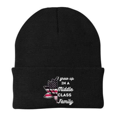 I Grew Up In A Middle Classe Family Proud Kamala Harris Knit Cap Winter Beanie