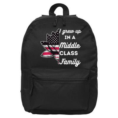 I Grew Up In A Middle Classe Family Proud Kamala Harris 16 in Basic Backpack