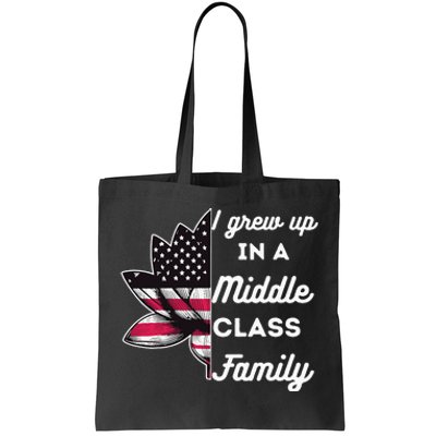 I Grew Up In A Middle Classe Family Proud Kamala Harris Tote Bag