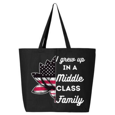 I Grew Up In A Middle Classe Family Proud Kamala Harris 25L Jumbo Tote