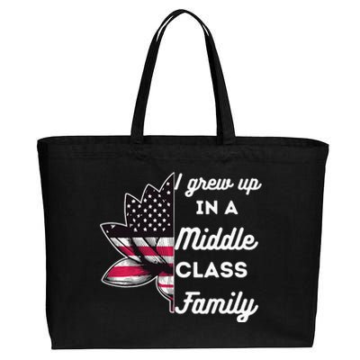 I Grew Up In A Middle Classe Family Proud Kamala Harris Cotton Canvas Jumbo Tote