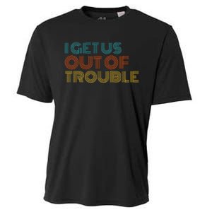 I Get Us Into Out Of Trouble Set Matching Couples Cooling Performance Crew T-Shirt