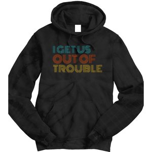 I Get Us Into Out Of Trouble Set Matching Couples Tie Dye Hoodie