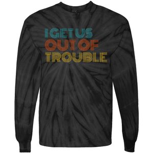 I Get Us Into Out Of Trouble Set Matching Couples Tie-Dye Long Sleeve Shirt