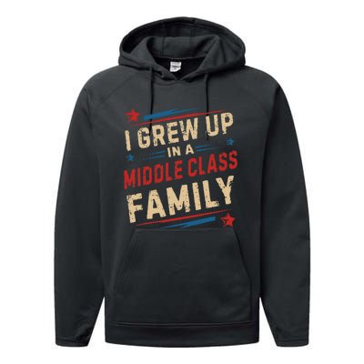 I Grew Up In A Middle Class Family Kamala Harris Answers All Performance Fleece Hoodie