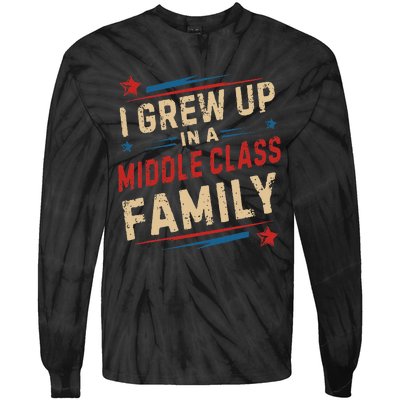 I Grew Up In A Middle Class Family Kamala Harris Answers All Tie-Dye Long Sleeve Shirt