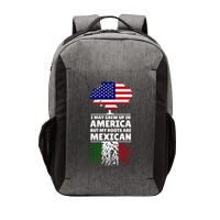I Grew Up In America But My Roots Are Mexican Vector Backpack