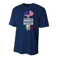 I Grew Up In America But My Roots Are Mexican Youth Performance Sprint T-Shirt