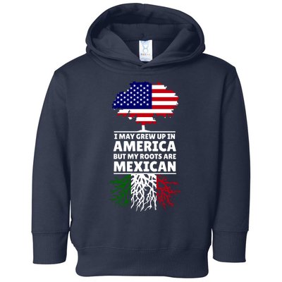 I Grew Up In America But My Roots Are Mexican Toddler Hoodie