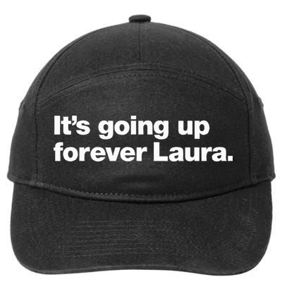 ItS Going Up Forever Laura Bitcoin Saylor Quote Design 7-Panel Snapback Hat